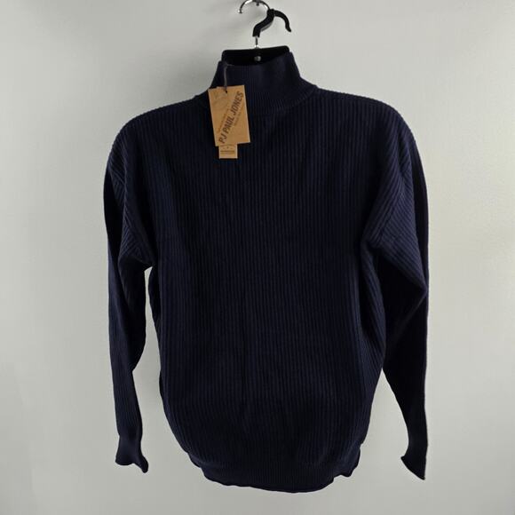 NWT‎ PJ Paul Jones full zip sweater mens blue Large 5571 - Picture 3 of 9